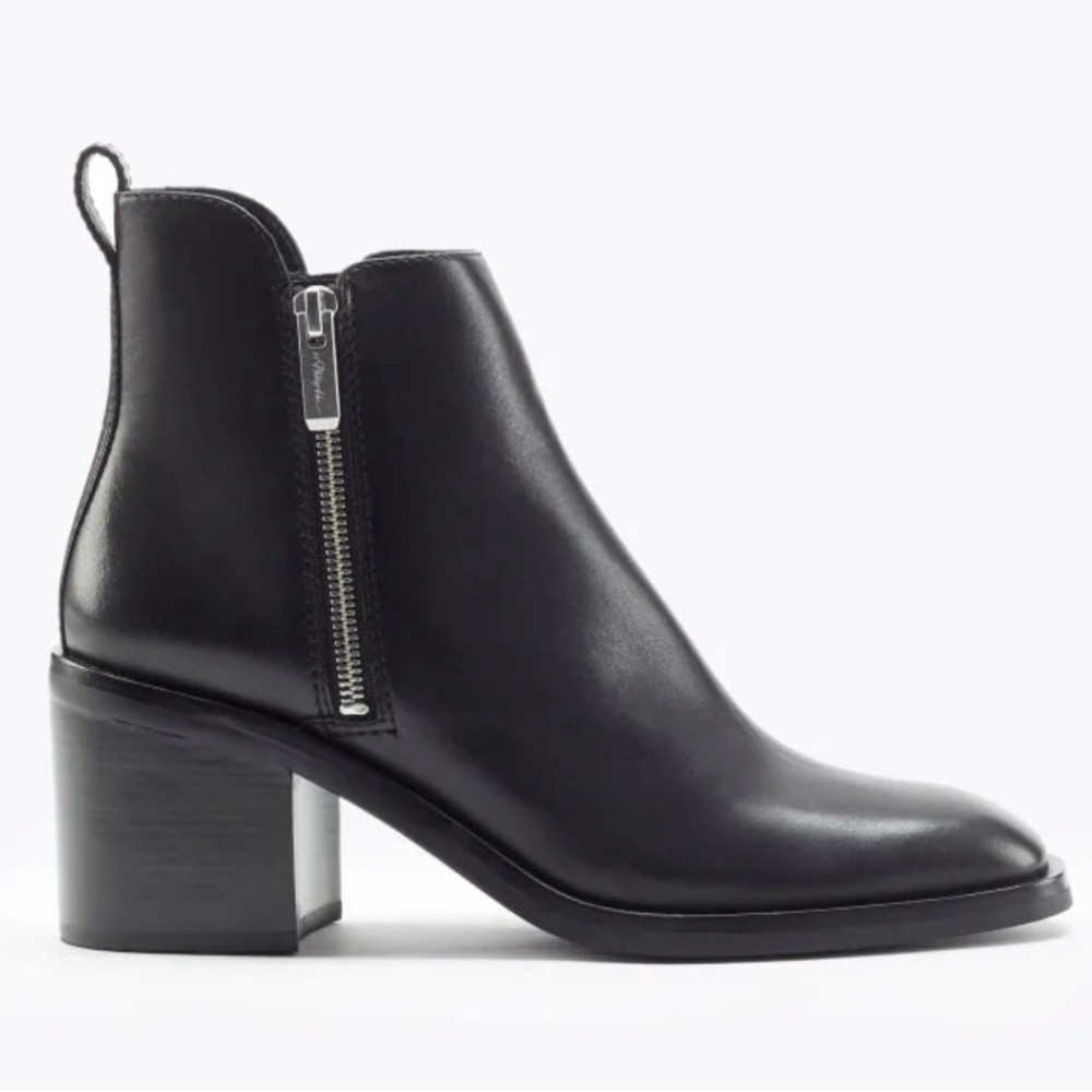 Philip Lim 3.1 Alexa Booties Black Leather Size 7 still online for $525
